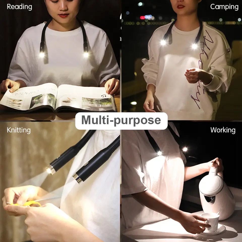 Neck Reading Light, Dual Flash Neck Lamp, Rechargeable Neck Light, 3 Modes Hug Reading Lamp, Portable Book Lamp, Novelty Flashlight, Book Lamp Night Light, Neck Led Light Neck Reading Light, Dual Flash Neck Lamp, Rechargeable Neck Light, 3 Modes Hug Reading Lamp, Portable Book Lamp, Novelty Flashlight, Book Lamp Night Light, Neck Led Light